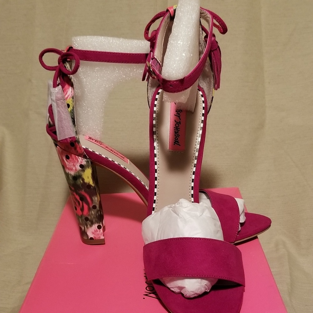 Betsy Johnson Rallo Ankle Strap Heels